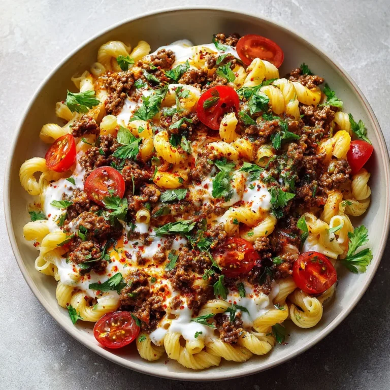 Délicieuses pâtes à la turque au bœuf: recette facile