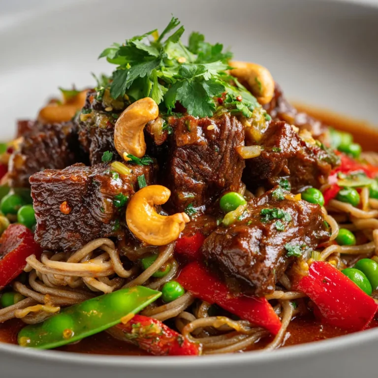 Délicieux boeuf braisé au tamari et à l'érable