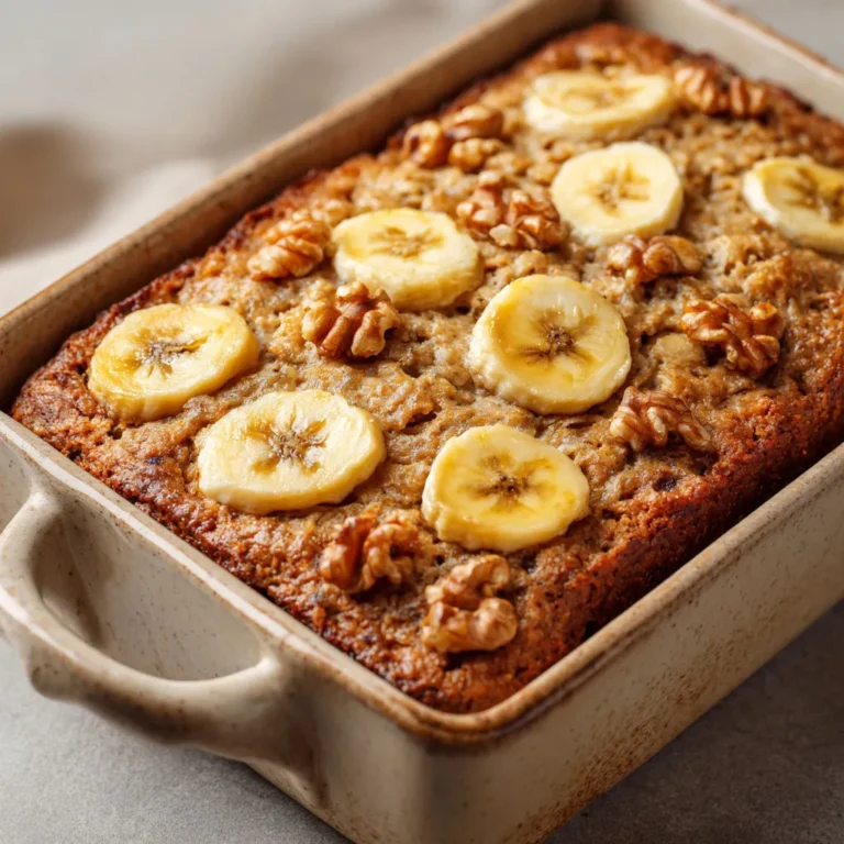 Délicieux gâteau minceur aux flocons d'avoine