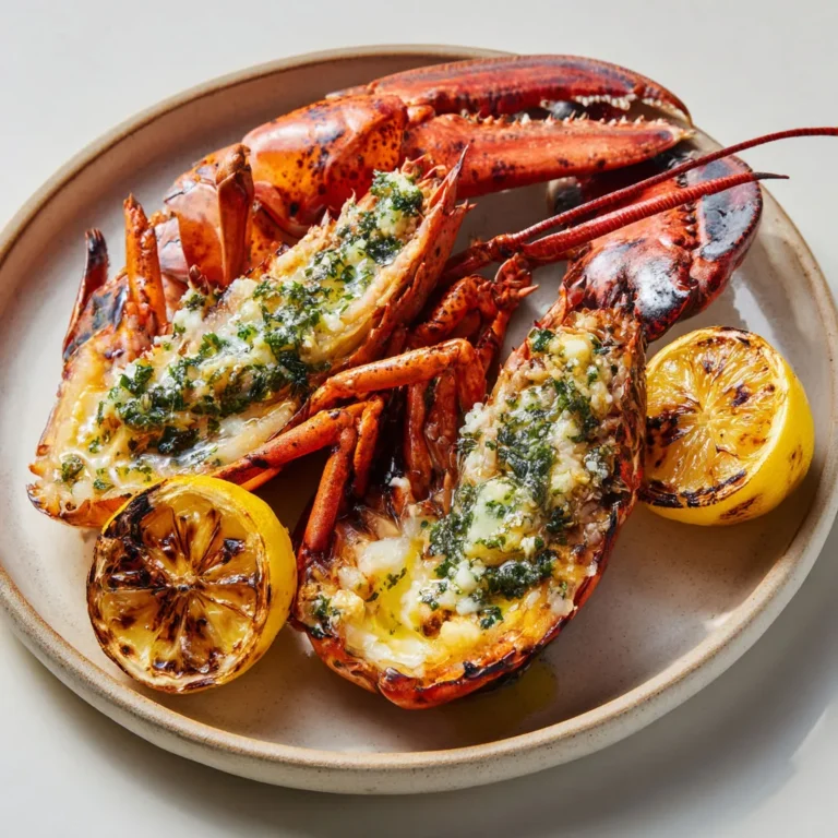 Délicieux homards grillés: recette savoureuse au beurre et laitue