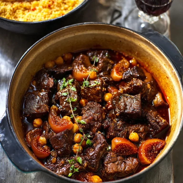 Délicieux mijoté boeuf aux fruits secs: recette savoureuse et facile