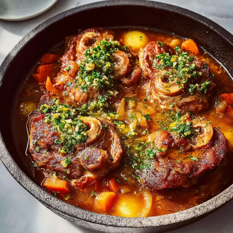 Délicieux Osso-Bucco Gremolata Maison: Recette Facile et Savoureuse