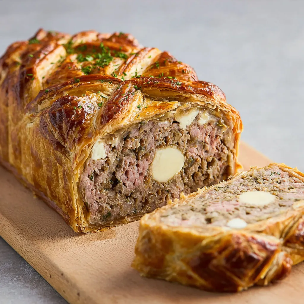 Délicieux pain de veau en croûte croustillante