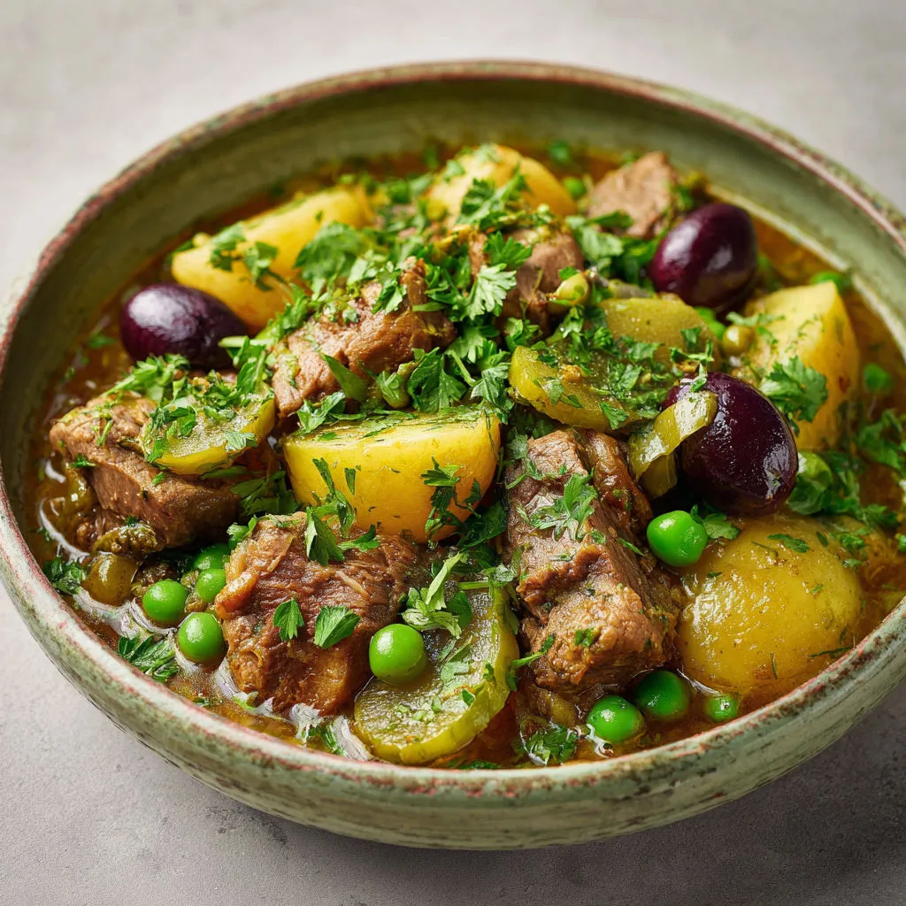 Délicieux tajine d'agneau aux saveurs de fenouil et de terre