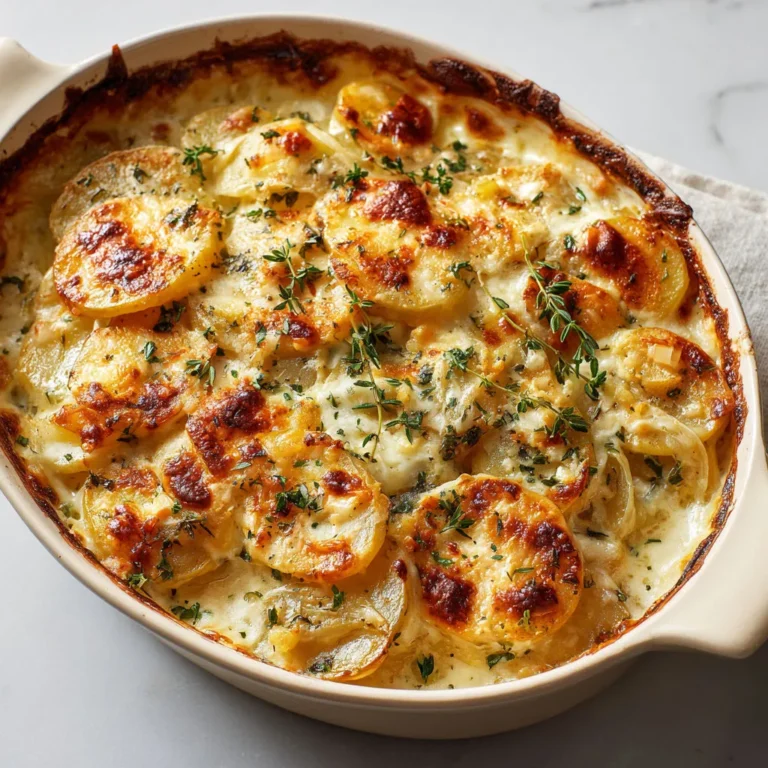 Gratin de pommes de terre au camembert et calvados