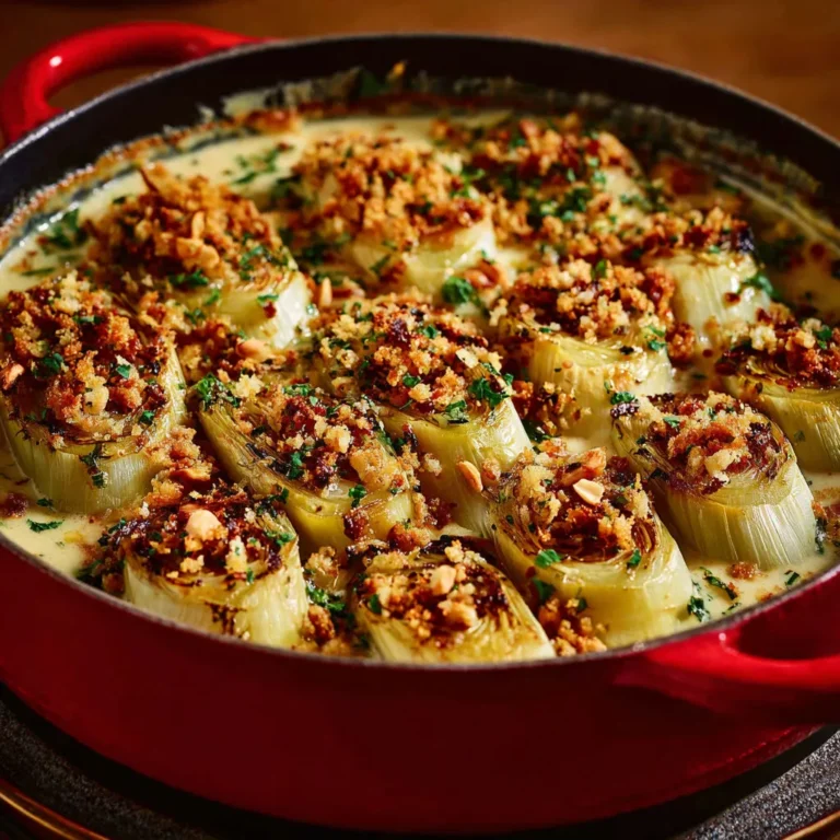 Poireaux braisés gratinés au fromage : recette facile et savoureuse