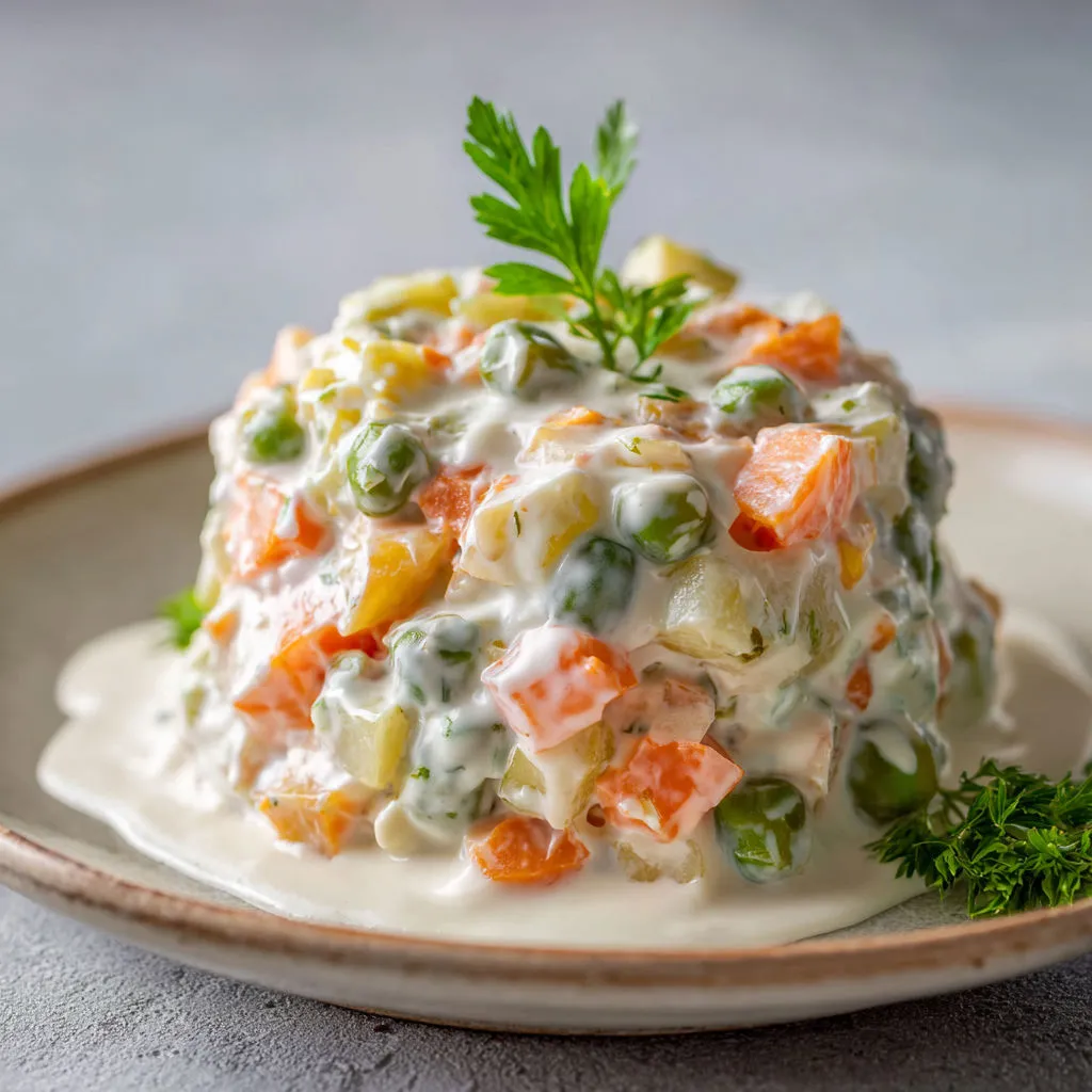 Recette colorée de macédoine de légumes par Philippe Etchebest