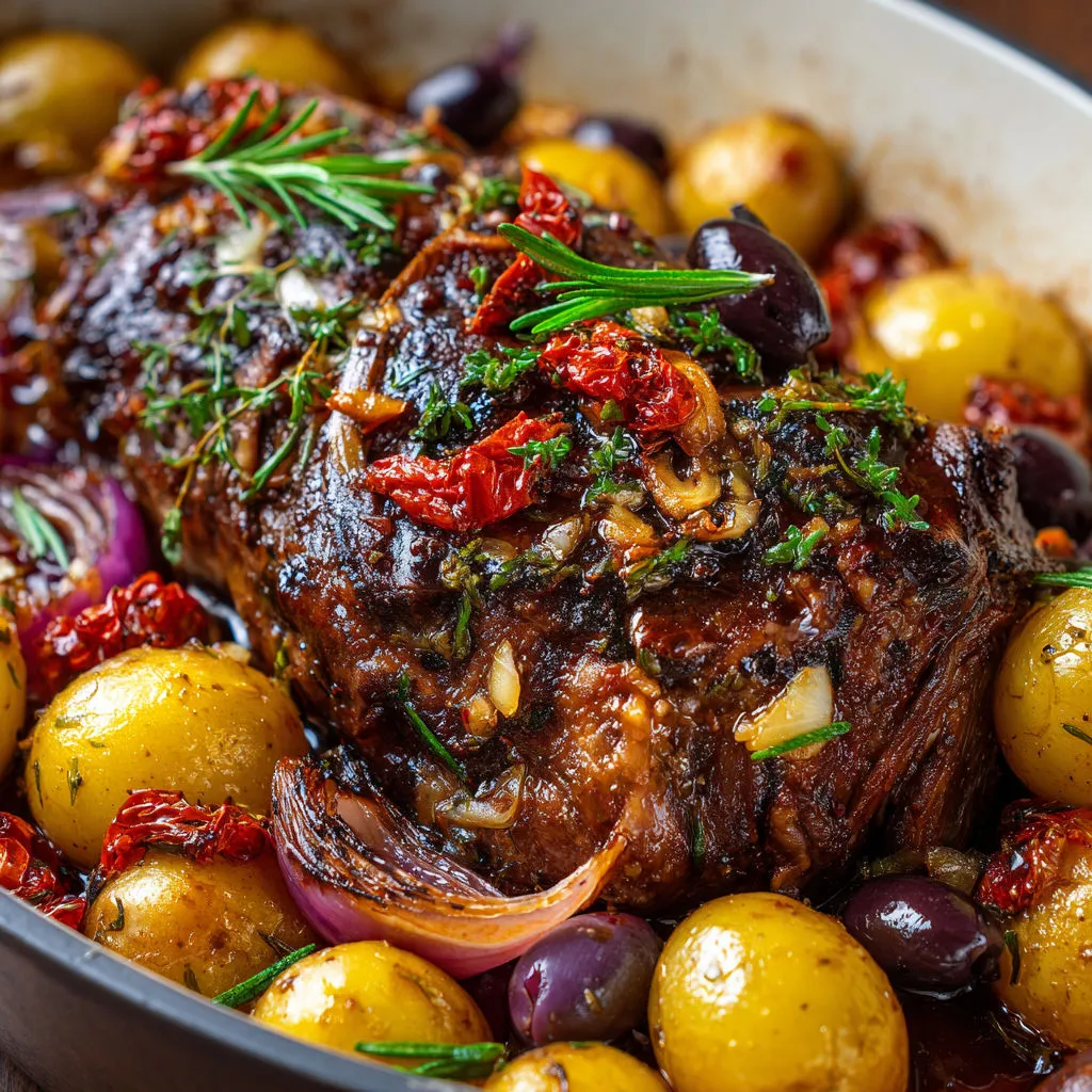 Recette d'épaule de chevreau braisée à la méditerranéenne