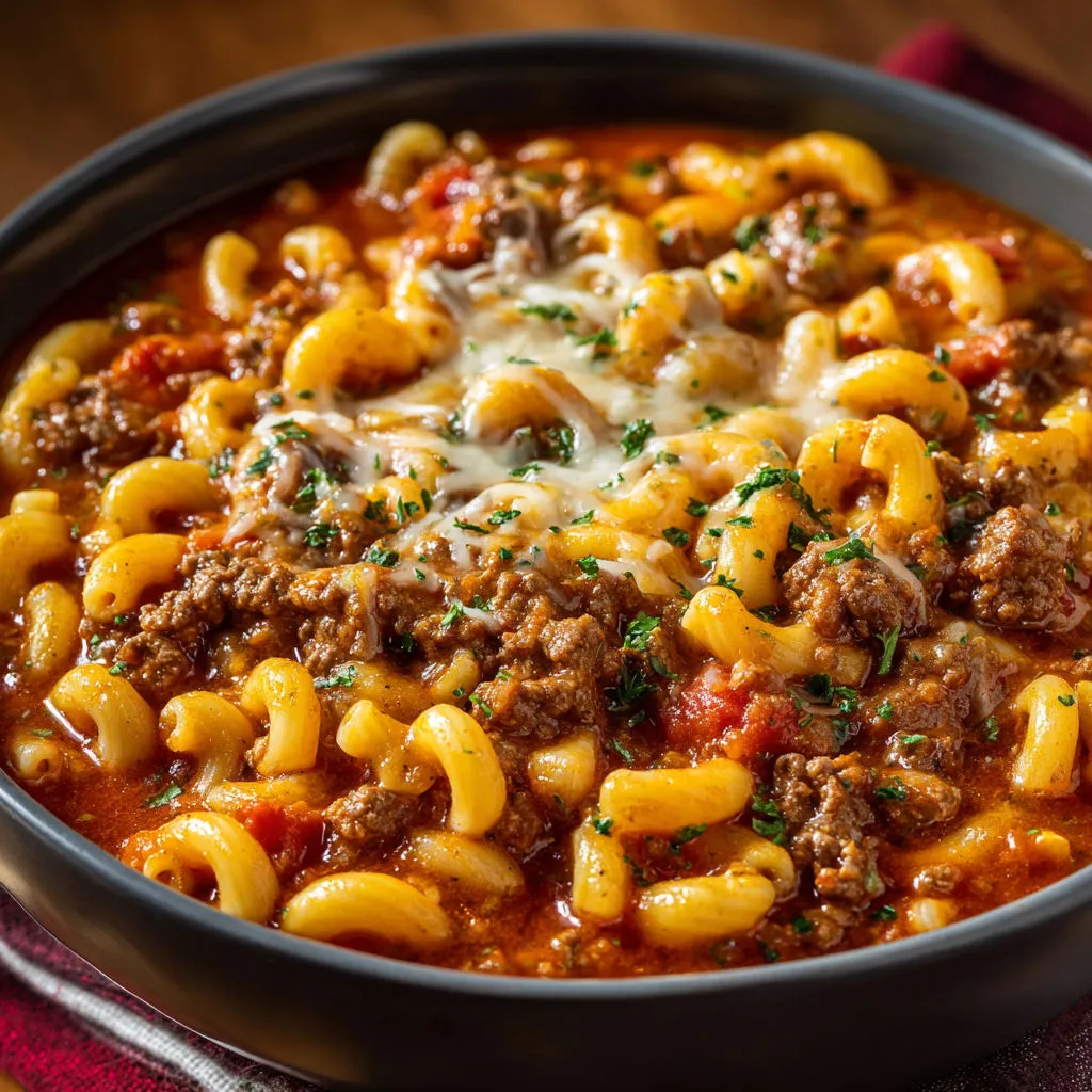 Recette goulash américain traditionnel: savoureux et réconfortant