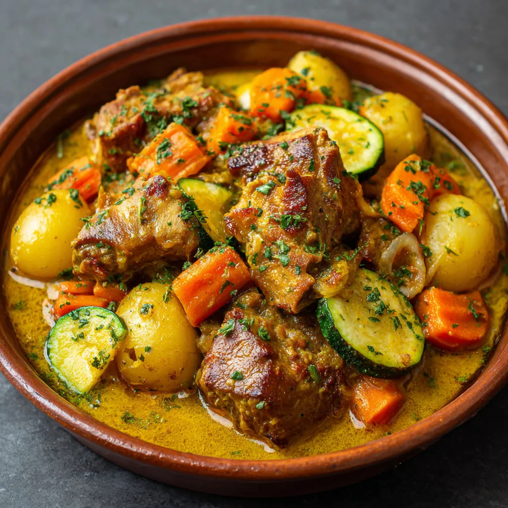 Recette savoureuse : Colombo de porc exotique simplifié