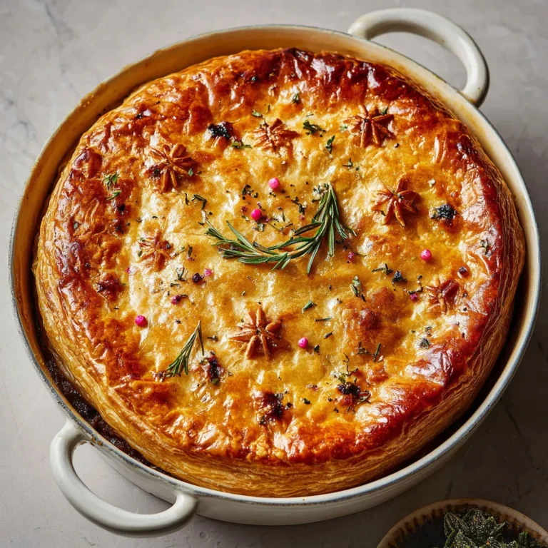 Recette savoureuse de boeuf braisé en croûte.