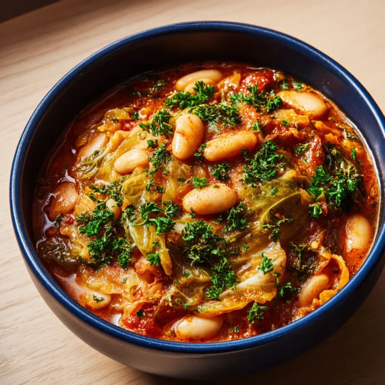 Recette savoureuse de chou braisé aux haricots blancs