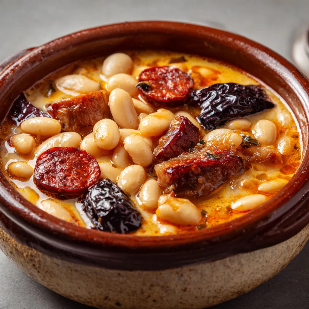 Recette savoureuse de Fabada asturiana aux haricots et chorizo