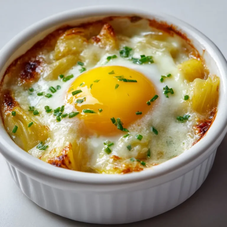 Recette savoureuse d'œufs cocotte aux endives et Maroilles