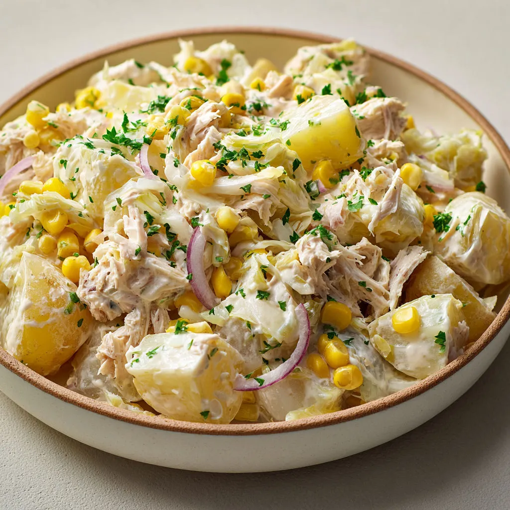 Salade endives pommes de terre: recette savoureuse au thon