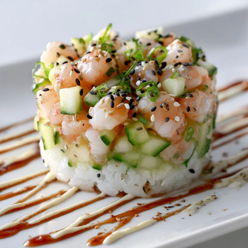 Salade fraîcheur aux crevettes nordiques façon tartare