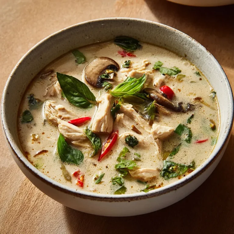 Soupe Thaï Poulet: Recette Basilic Citron Savoureuse