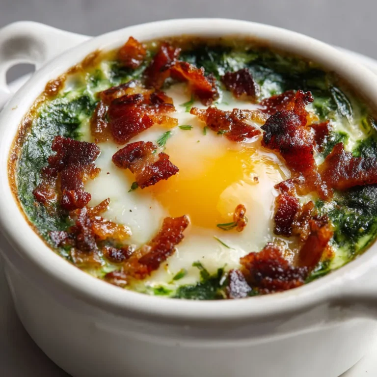 Œufs cocotte savoureux oseille et lardons bio.